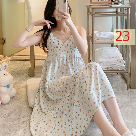 25HA0603.06 - VÁY LANH HỌA TIẾT CHO NỮ