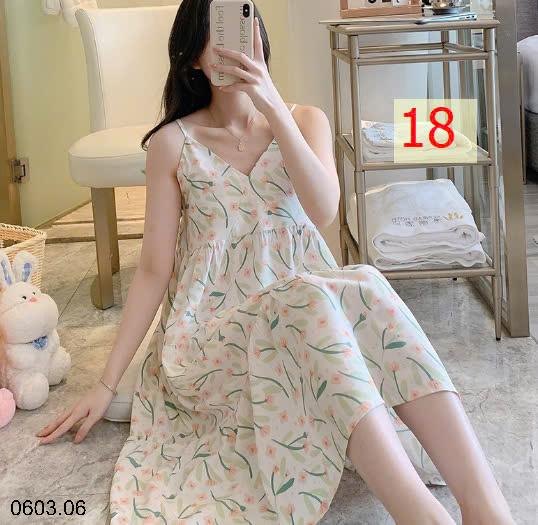 25HA0603.06 - VÁY LANH HỌA TIẾT CHO NỮ