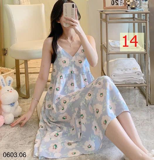 25HA0603.06 - VÁY LANH HỌA TIẾT CHO NỮ