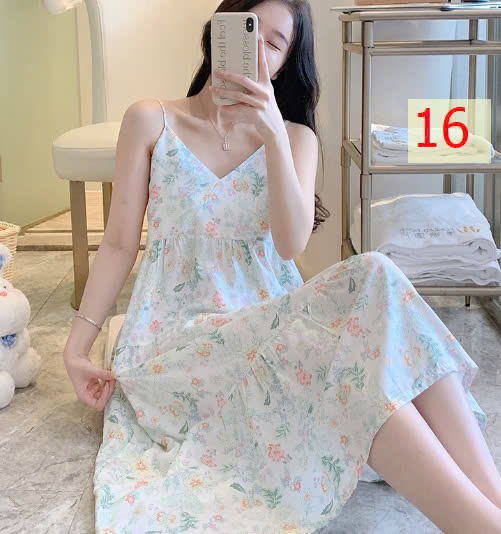 25HA0603.06 - VÁY LANH HỌA TIẾT CHO NỮ