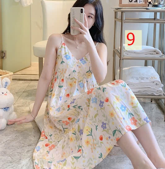 25HA0603.06 - VÁY LANH HỌA TIẾT CHO NỮ