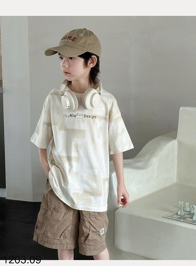 25HA1203.09 - ÁO THUN COTTON BÉ TRAI SZ ĐẠI QC