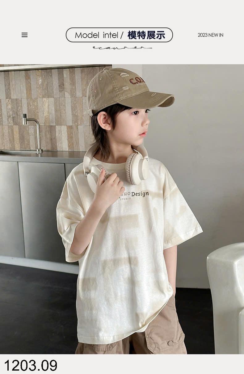 25HA1203.09 - ÁO THUN COTTON BÉ TRAI SZ ĐẠI QC