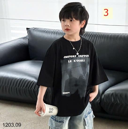 25HA1203.09 - ÁO THUN COTTON BÉ TRAI SZ ĐẠI QC