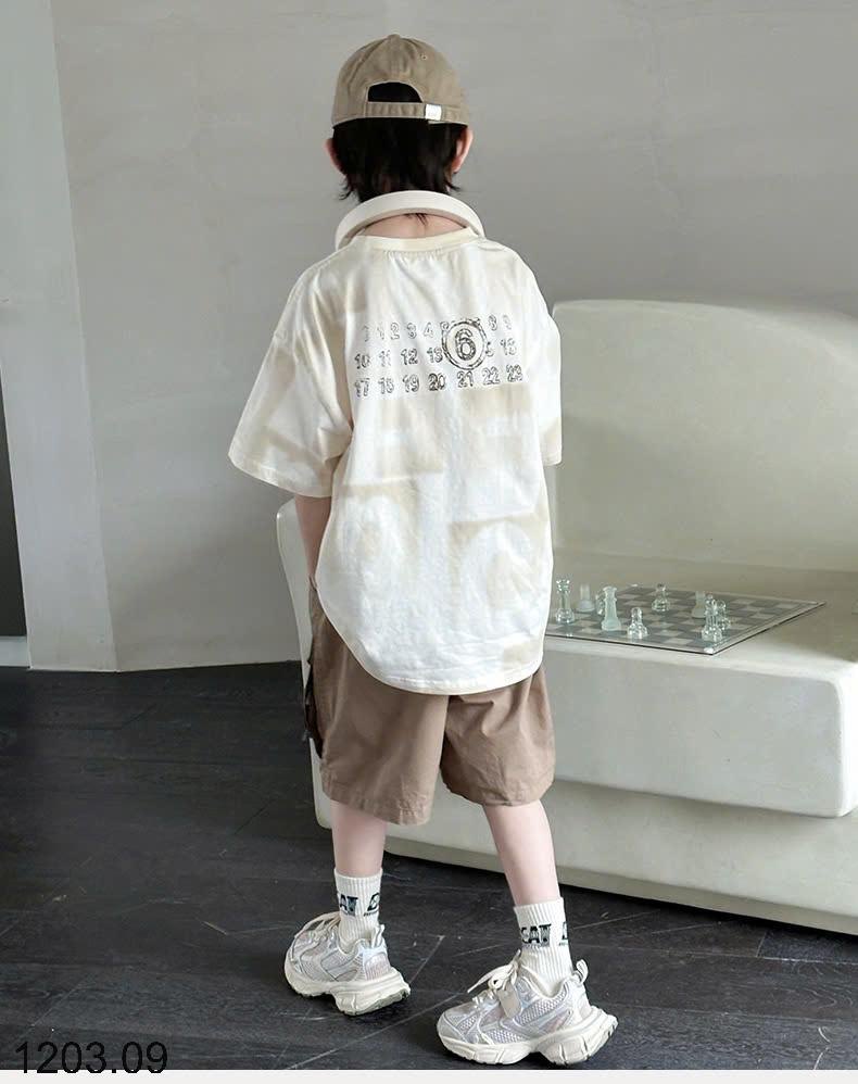 25HA1203.09 - ÁO THUN COTTON BÉ TRAI SZ ĐẠI QC