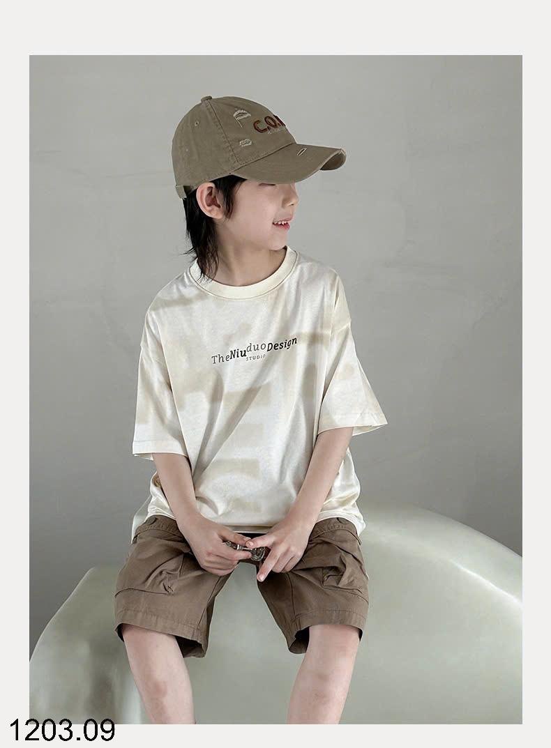 25HA1203.09 - ÁO THUN COTTON BÉ TRAI SZ ĐẠI QC