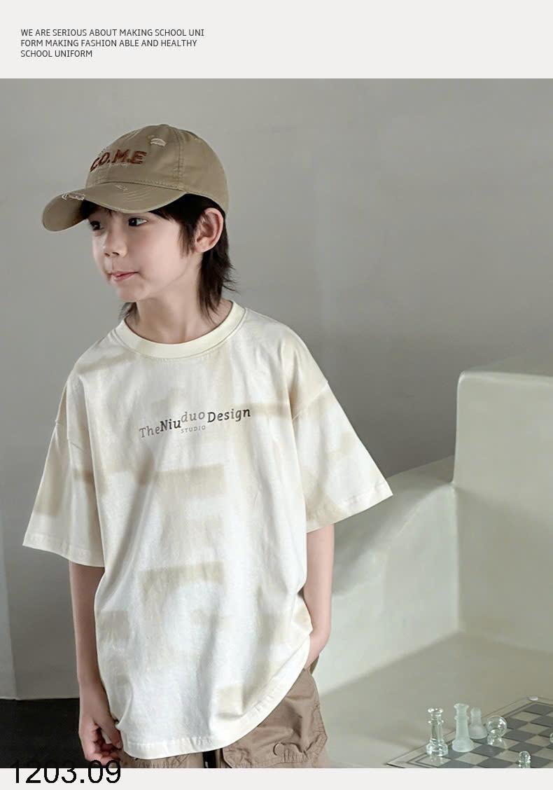 25HA1203.09 - ÁO THUN COTTON BÉ TRAI SZ ĐẠI QC