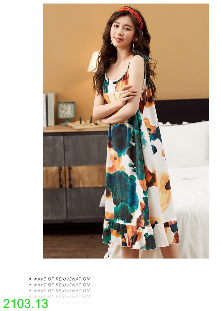 25HA2103.13 - váy ngủ 2 dây nữ
