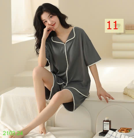 25HA2103.24 - BỘ MODAL MẶC NHÀ TRƠN MÀU KÈM ĐỆM NGỰC NỮ