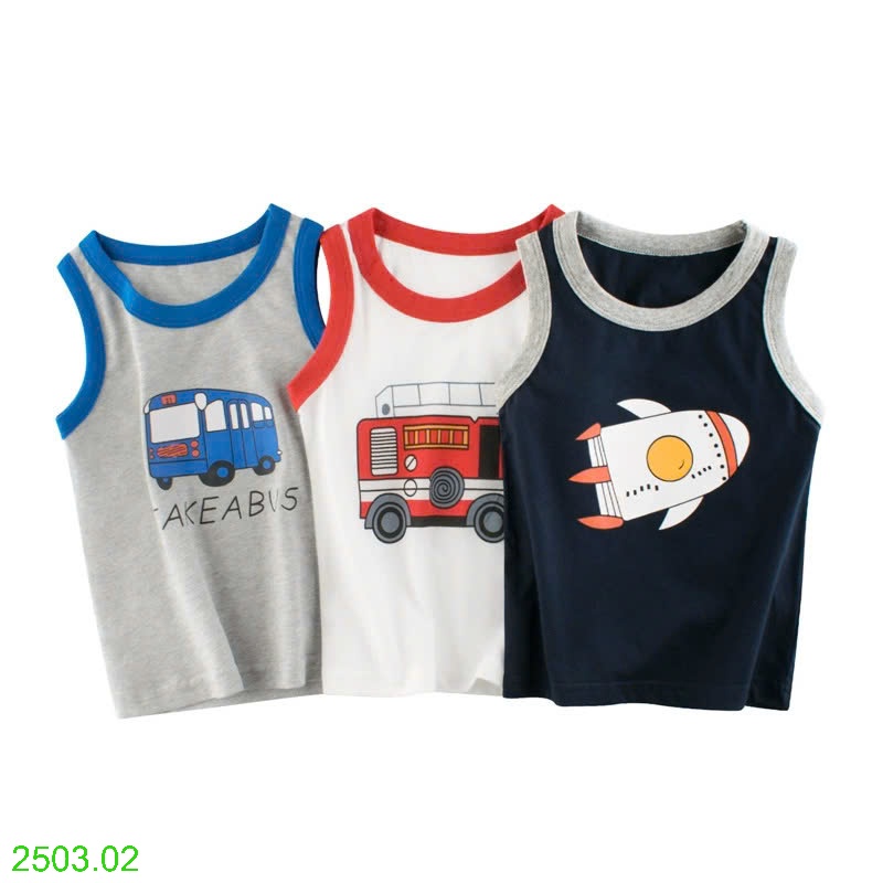 25HA2503.02 - ÁO BA LỖ 27KIDS BÉ TRAI