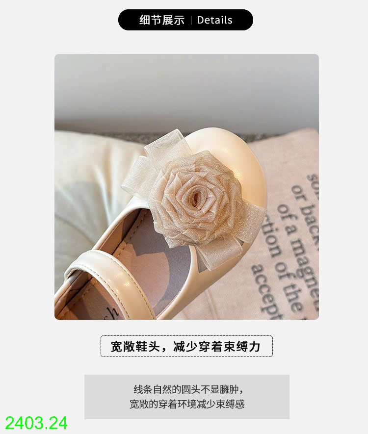25HA2403.24 - GIÀY CÔNG CHÚA ĐÍNH HOA BG