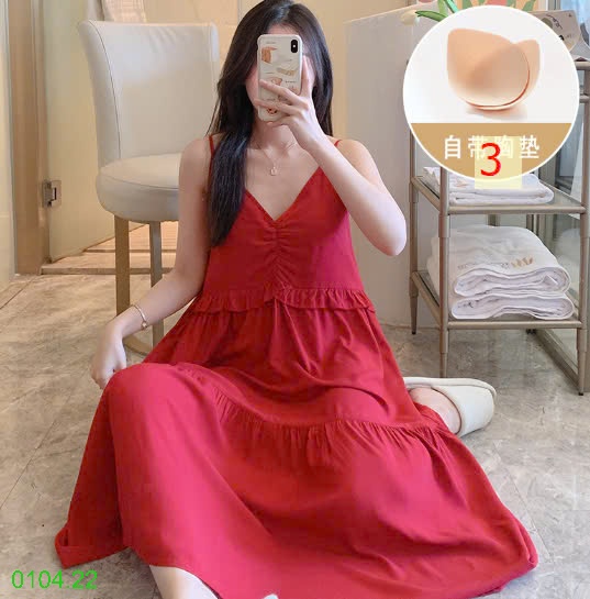 25HA0104.22 - VÁY 2 DÂY NỮ