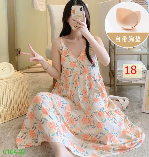 25HA0104.22 - VÁY 2 DÂY NỮ