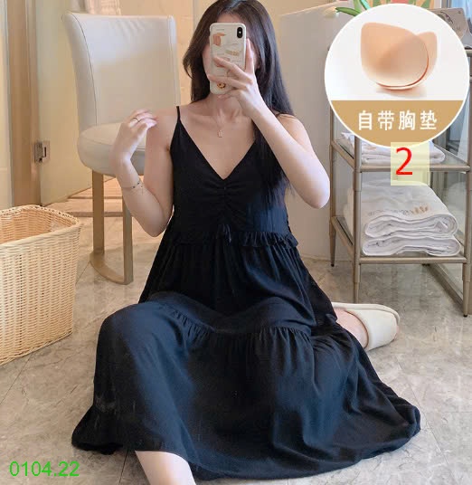 25HA0104.22 - VÁY 2 DÂY NỮ