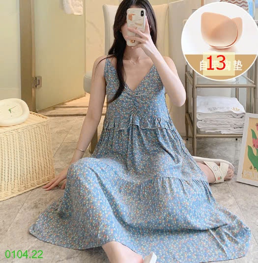 25HA0104.22 - VÁY 2 DÂY NỮ
