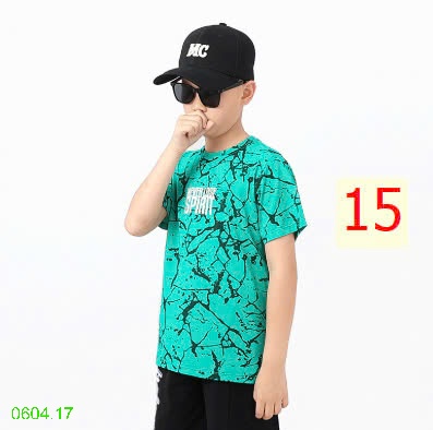 25HA0604.17 - ÁO PHÔNG CỔ TRÒN BÉ TRAI AKL