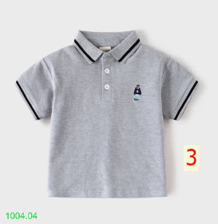 25HA1004.04 - ÁO POLO WELLKIDS BÉ TRAI
