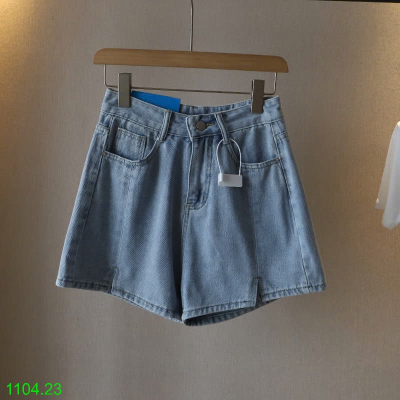 25HA1104.23 - QUẦN SHORT DENIM XẺ TÀ