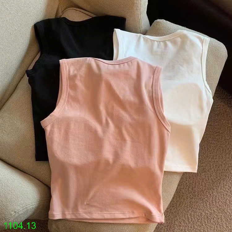 25HA1104.13 - SET 2 ÁO COTTON CỔ VUÔNG NỮ