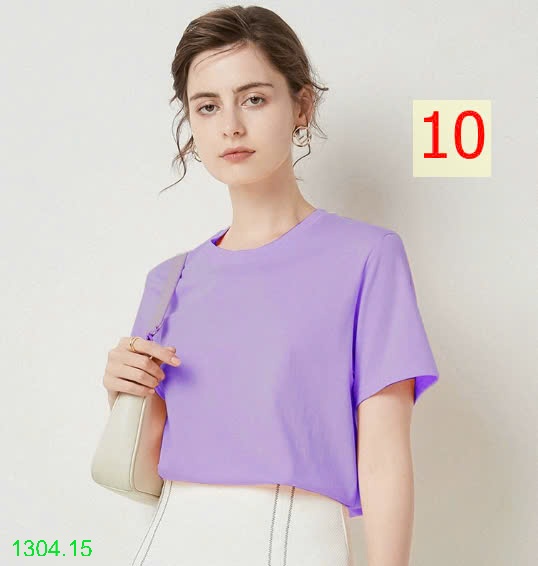 25HA1304.15 - ÁO PHÔNG TRƠN BASIC NHIỀU MÀU CHO NỮ
