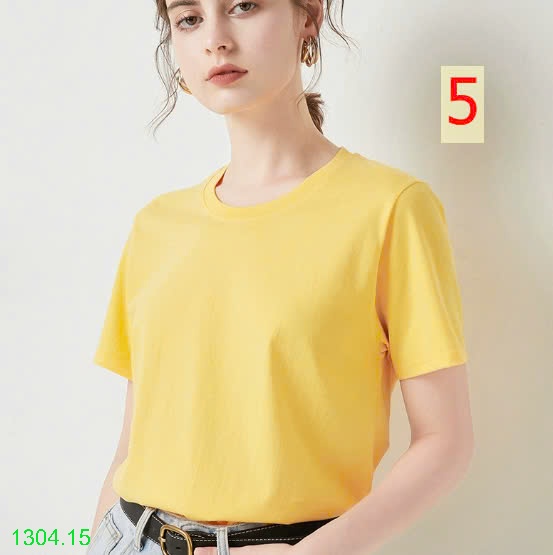 25HA1304.15 - ÁO PHÔNG TRƠN BASIC NHIỀU MÀU CHO NỮ