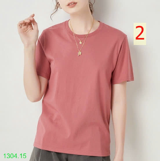 25HA1304.15 - ÁO PHÔNG TRƠN BASIC NHIỀU MÀU CHO NỮ