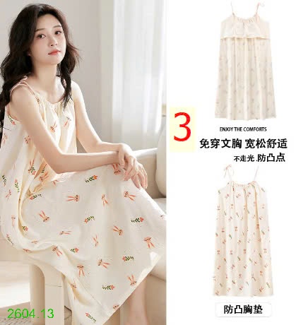25HA2604.13 - VÁY 2 DÂY KÈM ĐỆM NGỰC NỮ