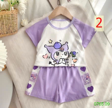 25HA0705.09 - BỘ COTTON HOẠT HÌNH BÉ TRAI BÉ GÁI