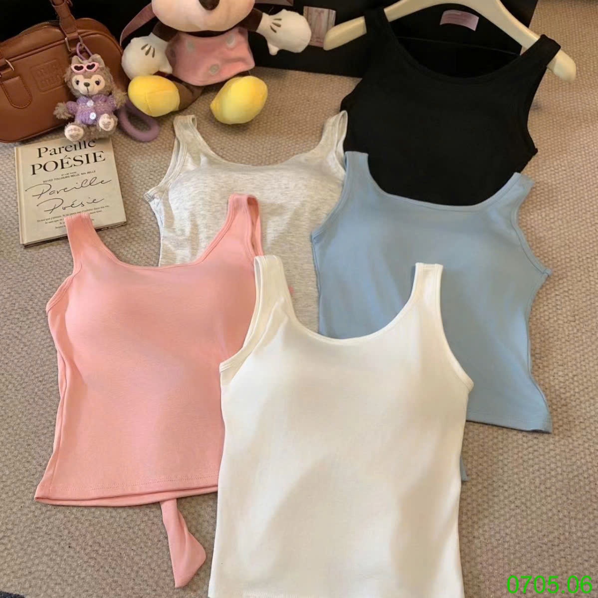 25HA0705.06 - SET 2 ÁO BRA HỞ LƯNG THẮT NƠ