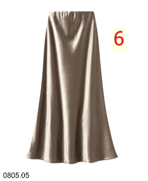 25HA0805.05 - CHÂN VÁY LỤA SATIN NHÀ ANGEL