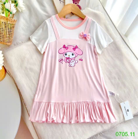 25HA0705.11 - VÁY XUÔNG VIỀN BÈO MOMO MOKOO BÉ GÁI