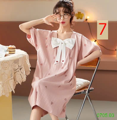 25HA0705.03 - VÁY NGỦ BÁNH BÈO DỄ THƯƠNG