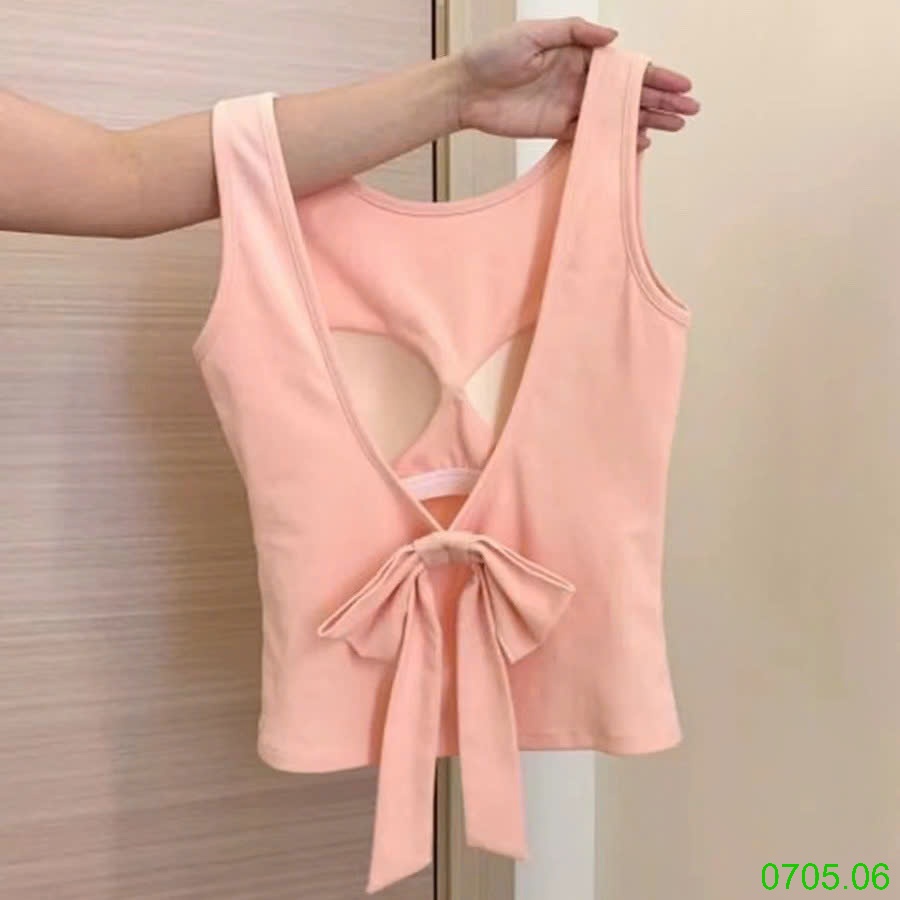 25HA0705.06 - SET 2 ÁO BRA HỞ LƯNG THẮT NƠ