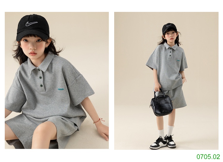 25HA0705.02 - BỘ POLO SIZE ĐẠI BÉ GÁI