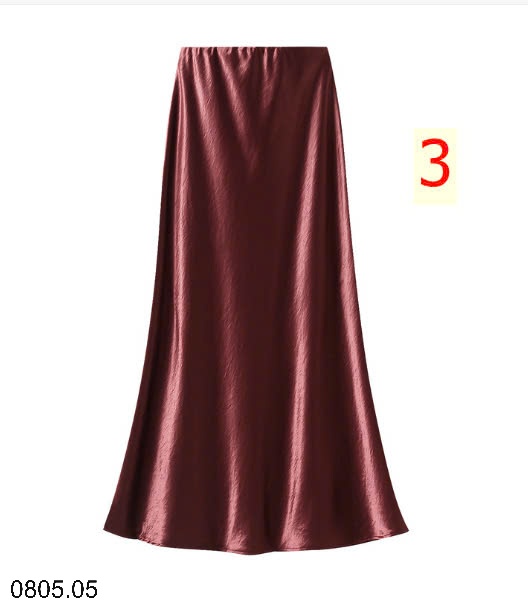 25HA0805.05 - CHÂN VÁY LỤA SATIN NHÀ ANGEL