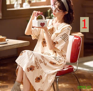 25HA0705.03 - VÁY NGỦ BÁNH BÈO DỄ THƯƠNG