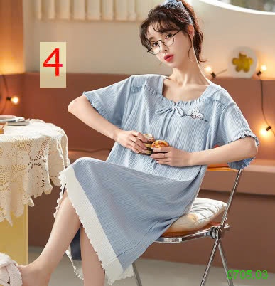25HA0705.03 - VÁY NGỦ BÁNH BÈO DỄ THƯƠNG