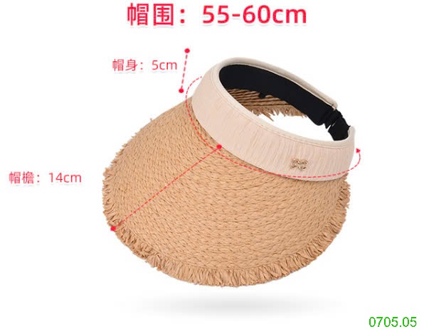 25HA0705.05 - MŨ CÓI NỬA ĐẦU CHỐNG NẮNG