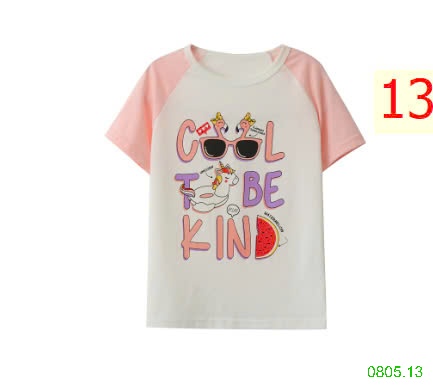 25HA0805.13 - SET 2 ÁO COTTON NỘI ĐỊA BÉ GÁI