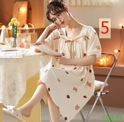 25HA0705.03 - VÁY NGỦ BÁNH BÈO DỄ THƯƠNG