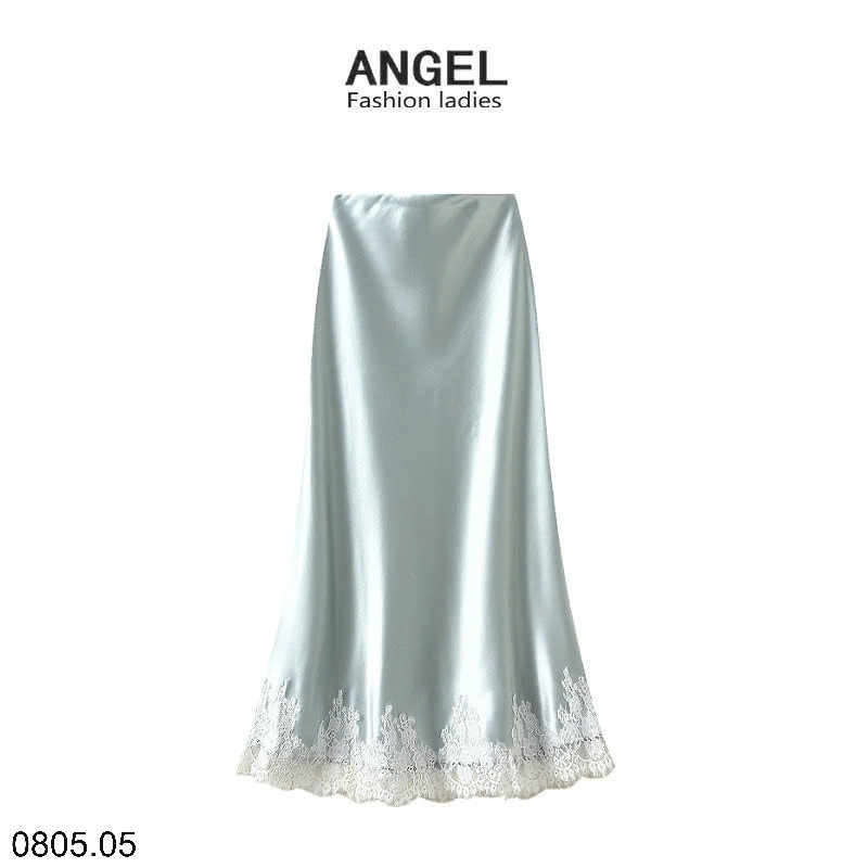 25HA0805.05 - CHÂN VÁY LỤA SATIN NHÀ ANGEL