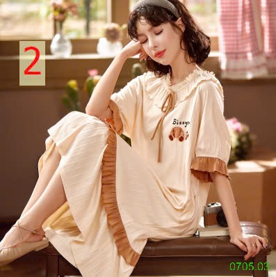 25HA0705.03 - VÁY NGỦ BÁNH BÈO DỄ THƯƠNG