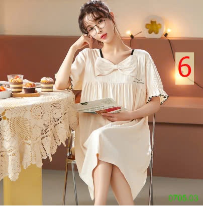 25HA0705.03 - VÁY NGỦ BÁNH BÈO DỄ THƯƠNG