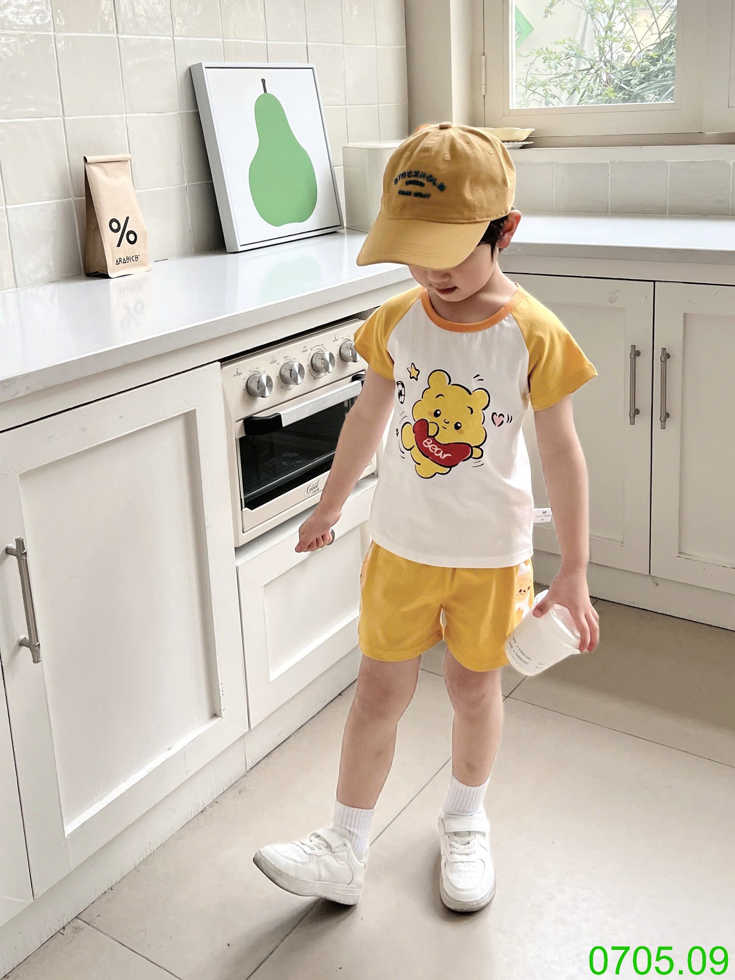 25HA0705.09 - BỘ COTTON HOẠT HÌNH BÉ TRAI BÉ GÁI