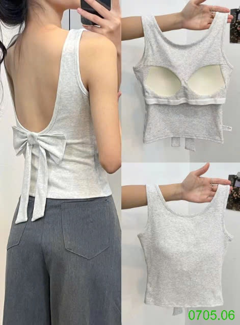 25HA0705.06 - SET 2 ÁO BRA HỞ LƯNG THẮT NƠ