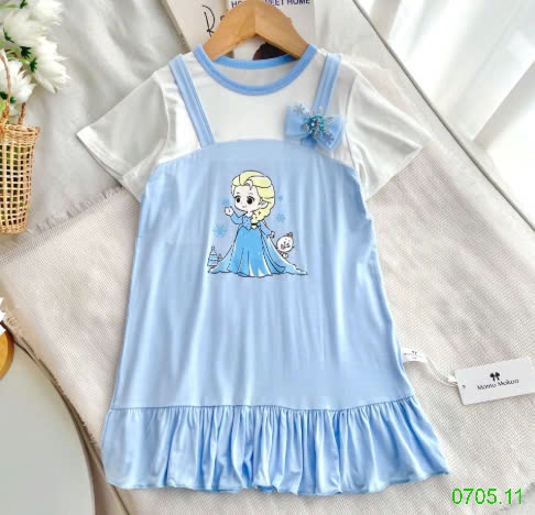 25HA0705.11 - VÁY XUÔNG VIỀN BÈO MOMO MOKOO BÉ GÁI