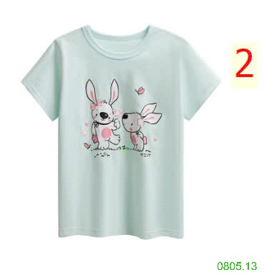 25HA0805.13 - SET 2 ÁO COTTON NỘI ĐỊA BÉ GÁI