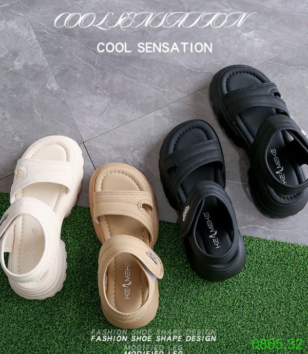 25HA0805.32 - SANDAL NỮ ĐẾ CAO