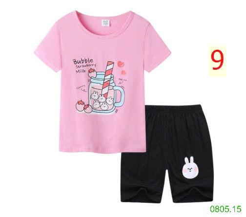 25HA0805.15 - BỘ MẶC NHÀ COTTON CHO BÉ SIZE ĐẠI