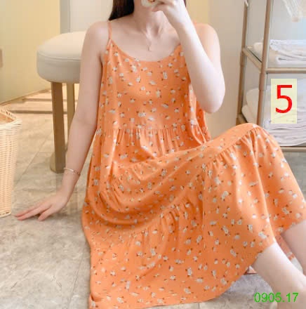 25HA0905.17 - VÁY LANH LỤA 2 DÂY NỮ